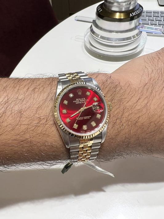 🔥 Red Dial Rolex | Skeleton Back | Automatic | 30% OFF