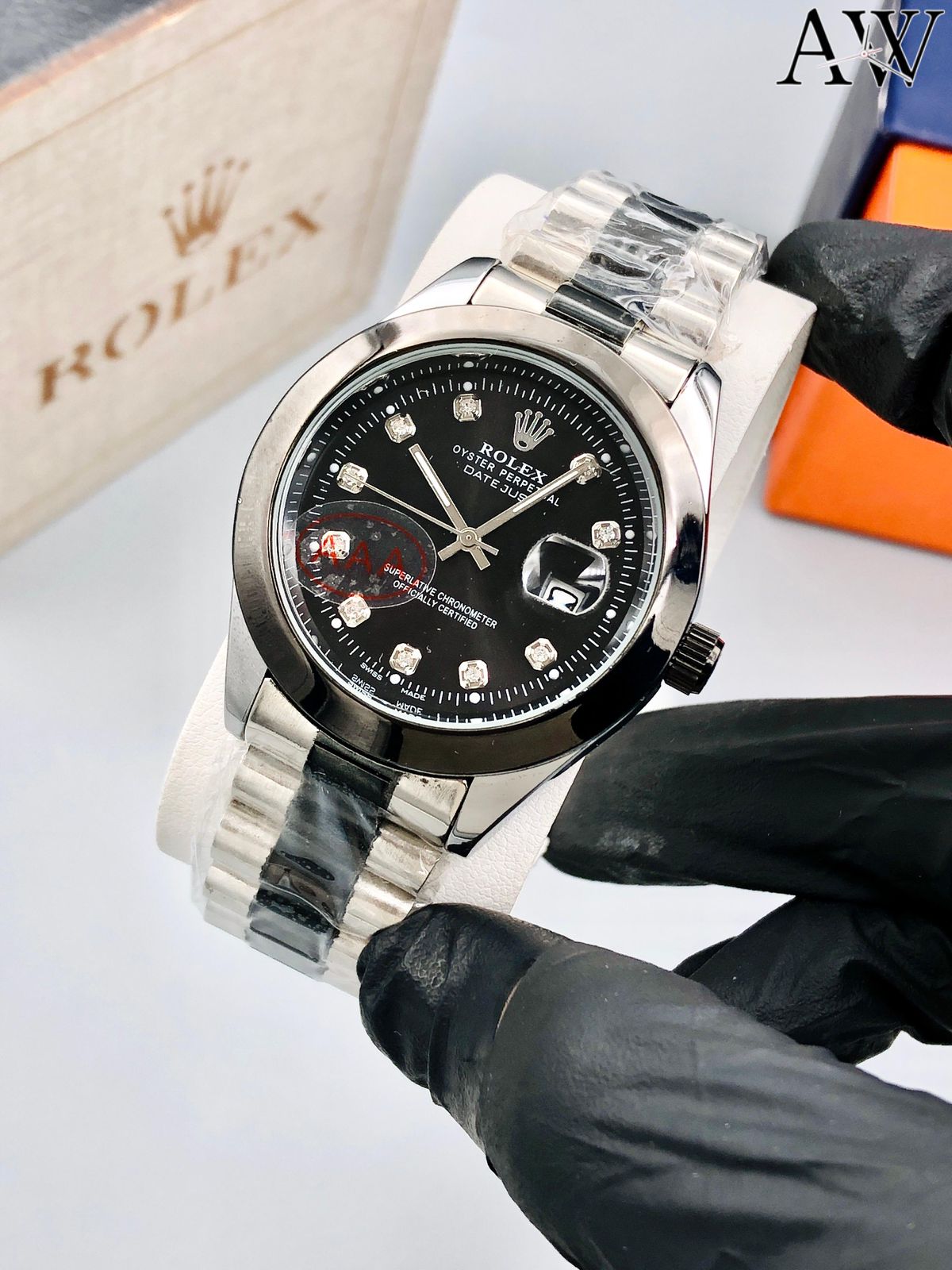 ⚡🌊 “Make Every Second Royal – Rolex Blue Dial Ring at 30% OFF!”