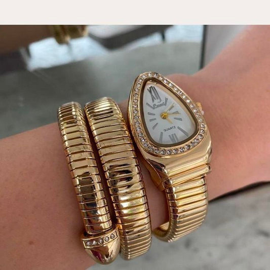 ✨ Women’s Snake-Inspired Watch | Bold & Stylish